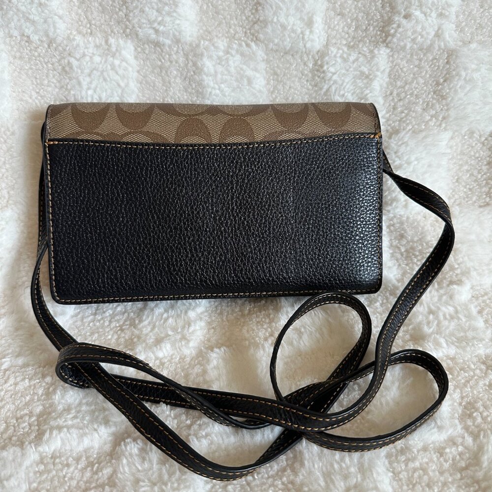 NWT! Coach F88921 Star Wars Hayden Foldover Crossbody Clutch In Signature Canvas - Picture 4 of 14